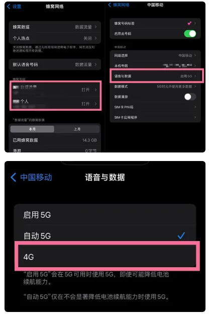 兴国苹果手机维修分享iPhone14如何切换4G/5G? iPhone14 5G网络切换方法 