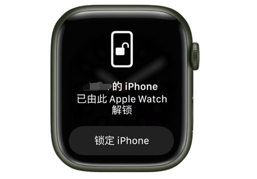 兴国苹果手机维修分享用 AppleWatch 解锁配备面容 ID 的 iPhone方法 