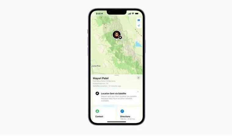 兴国苹果14维修分享iPhone14系列中 FindMy功能通过卫星分享位置方法教程 